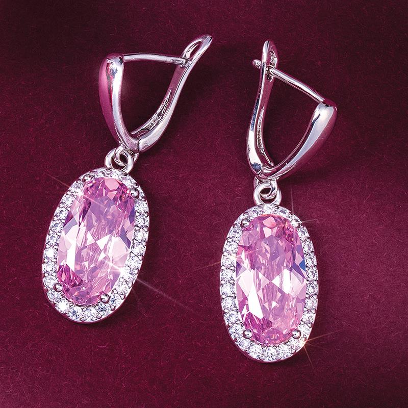 Sparkling Rose Earrings